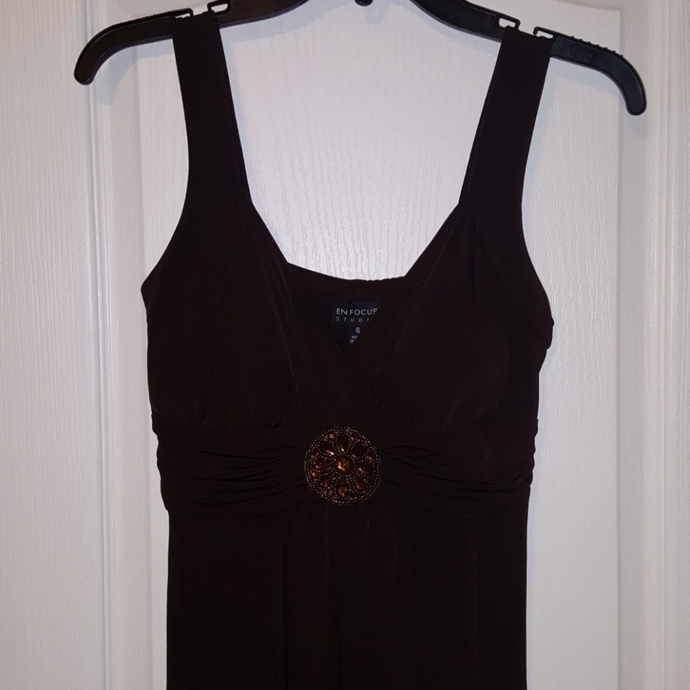 En Focus Studio brown dress sz  6 - Picture 2 of 4